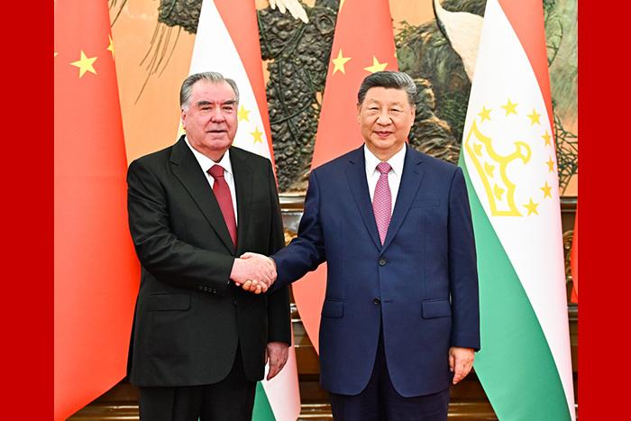 習近平會見塔吉克斯坦總統(tǒng)拉赫蒙